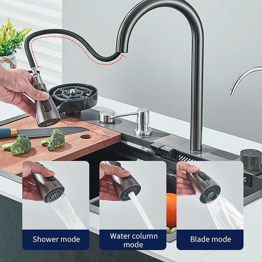 Shinesia 304 Stainless Steel Sink Digital Display Large