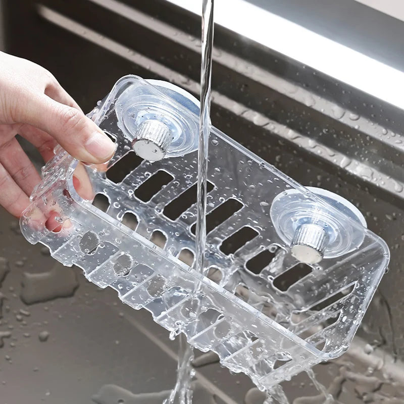 Suction Cup Sink Caddy Sponge Holder Wall Mount