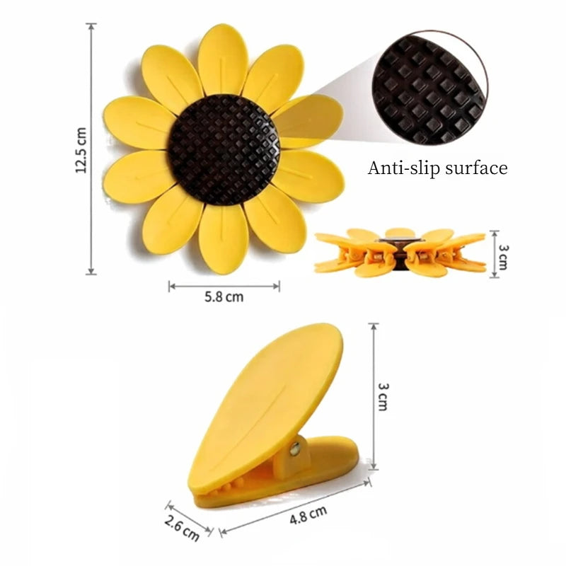 Sunflower Magnetic Sealing Clip Fridge Magnet 3d Petal