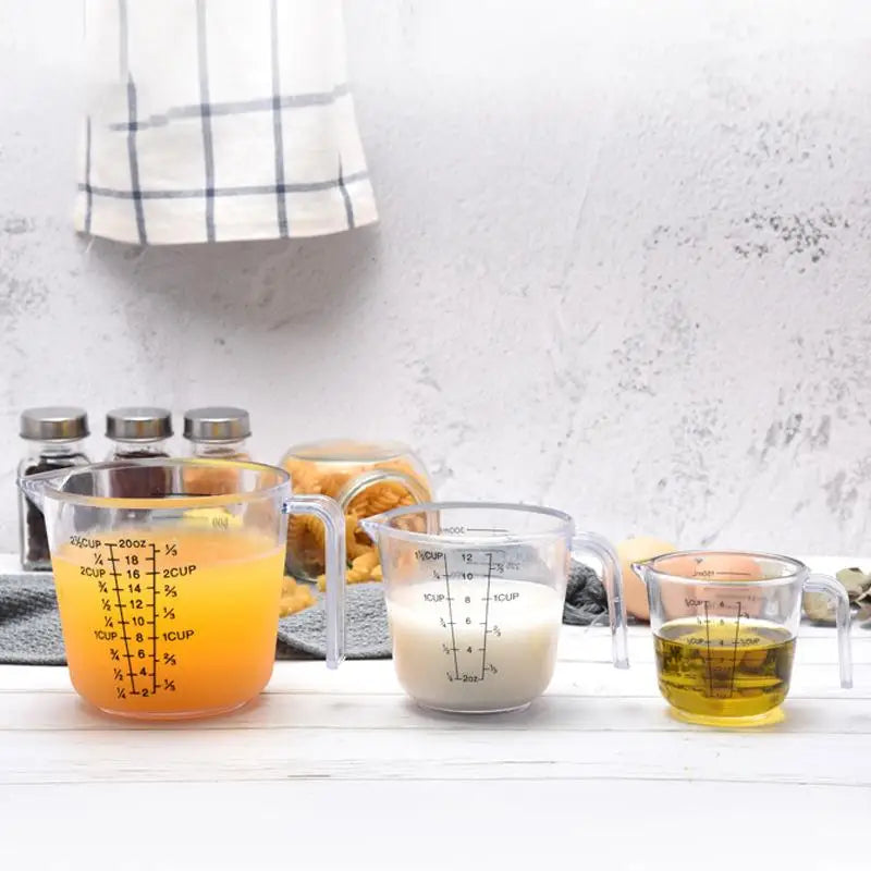150/300/600/1000ml Baking Liquid Measuring Cups Scale Cup Plastic
