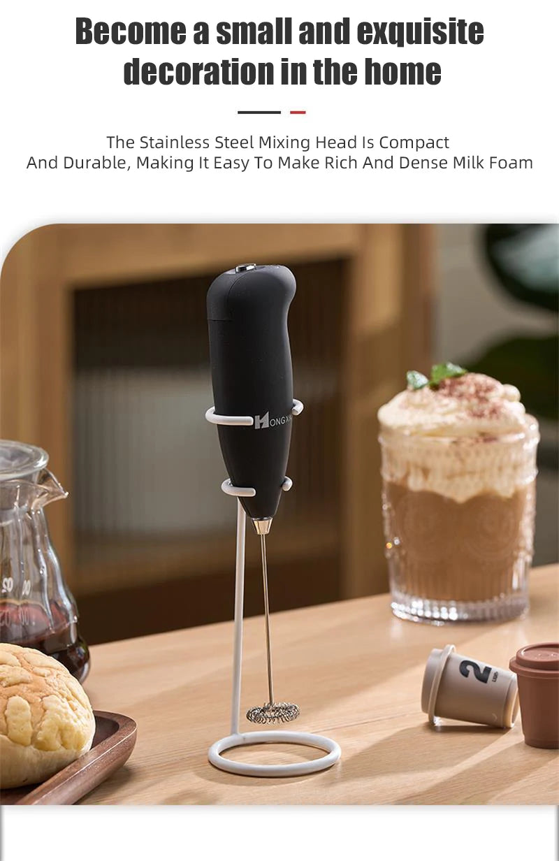 Mini Electric Milk Foamer Blender Wireless Coffee Whisk