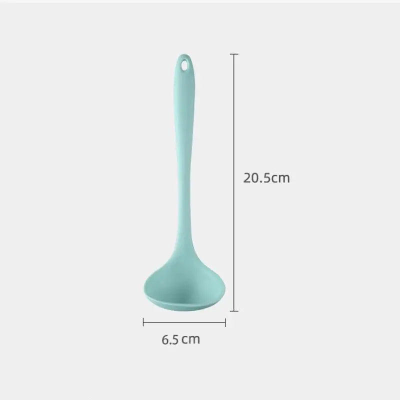 Long Handle Silicone Soup Spoon Large Ramen Noodles