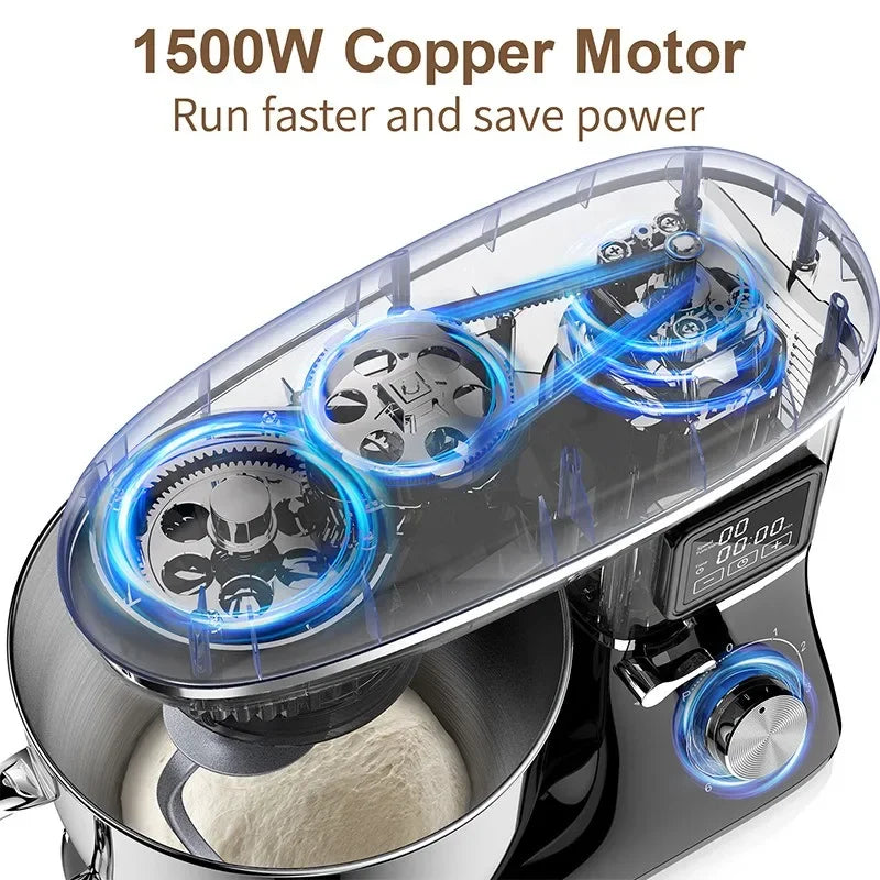 220v Powerful Stand Mixer Electric Blender Automatic Timing