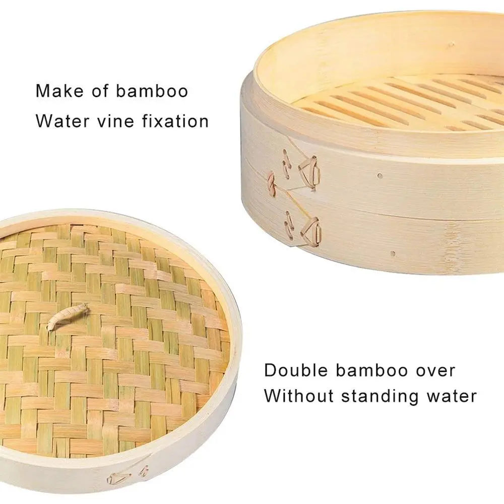 10/15/20cm Cooking Bamboo Steamer Dumpling Food Steamer Lid