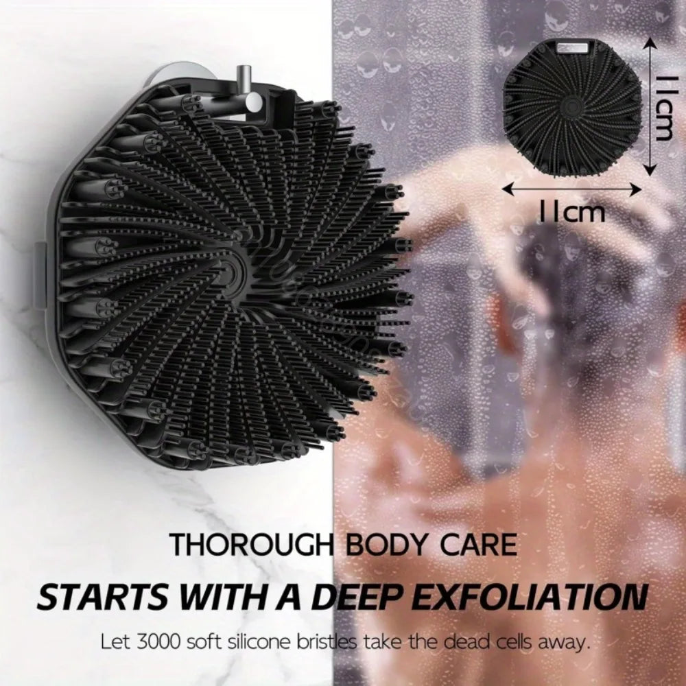 Bath Soft Silicone Back Brush Bath Shower Sponge
