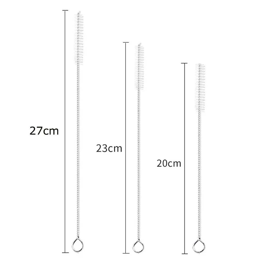 1-500pcs Nylon Straw Cleaning Brush Pipe Cleaner Stainless