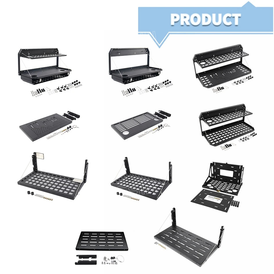 Tesin Car Rear Door Foldable Shelf Tailgate Table