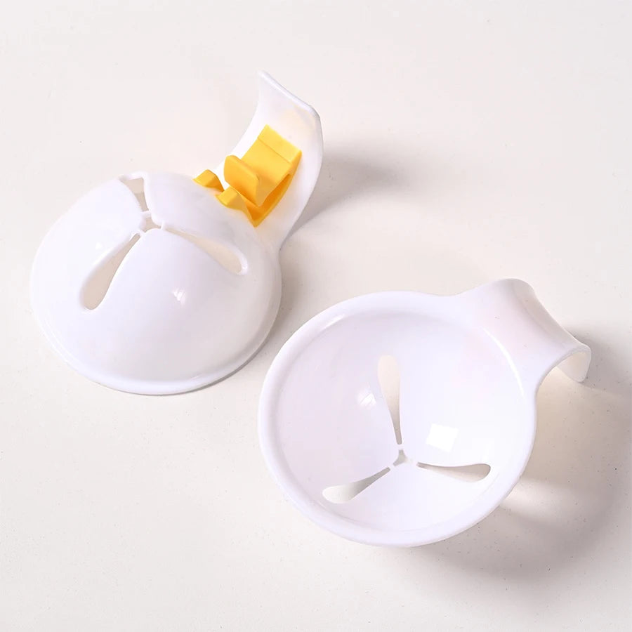1pc Egg Yolk Separator Divider Rack White Plastic