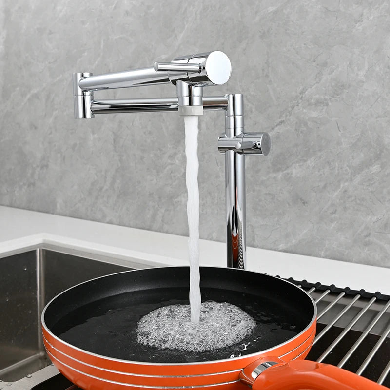 Ciencia Brass Pot Filler Faucet Wall Mount Sink