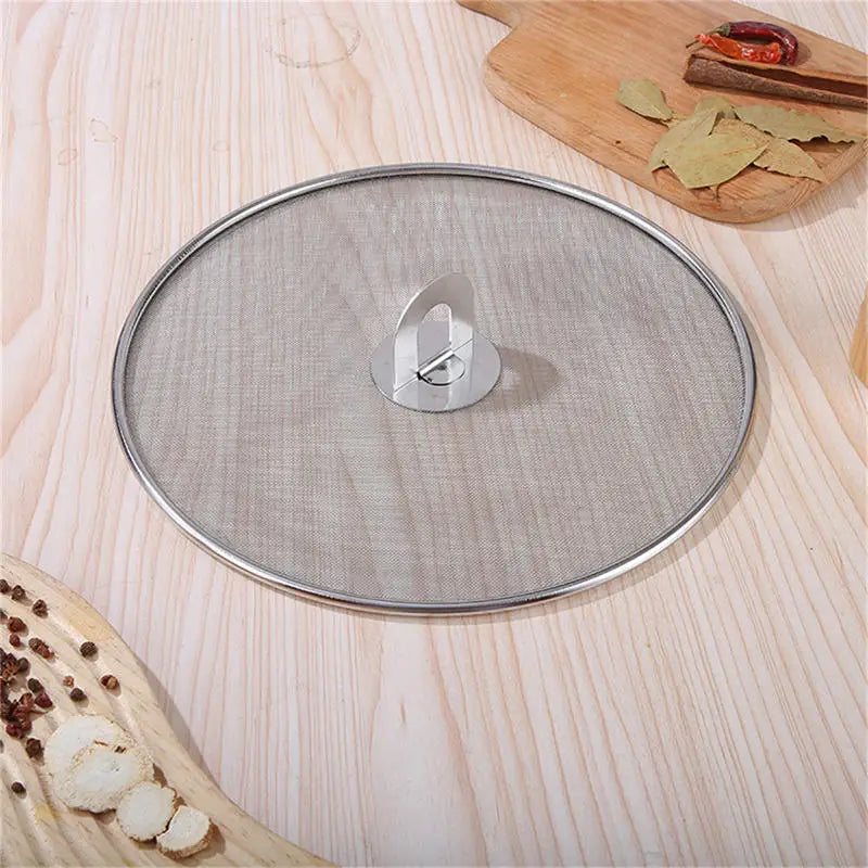 Stainless Steel Splatter Screen Mesh Pot Lid Cover