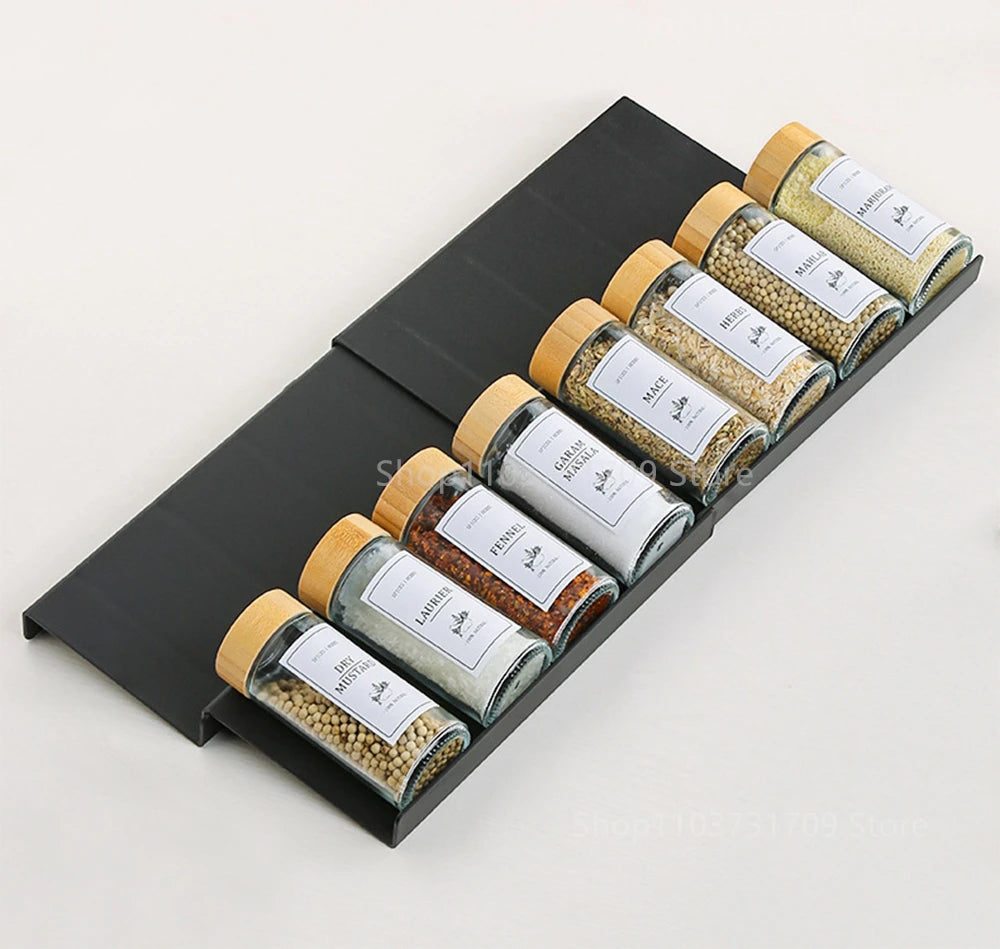 Drawer Spice Racks Layers Adjustable Spice Rack Spice