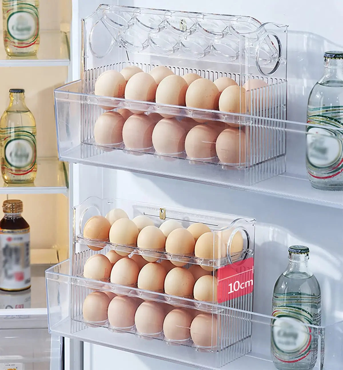 Three-Layer Flippable Egg Holder 30 Eggs Egg Storage