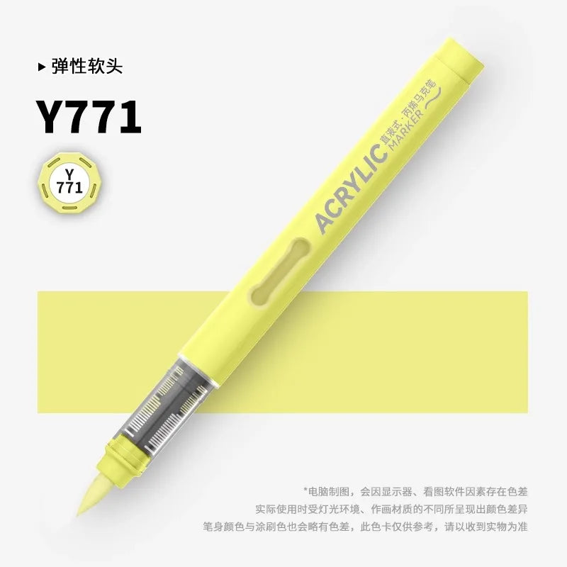 120/1 Colors Direct-Liquid Acrylic Brush Markers Pen Waterproof