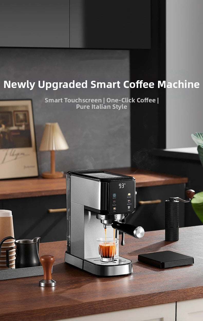 20bar Touch Screen Espresso Machine Stainless Steel Coffee