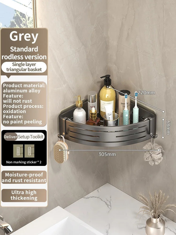 No Need To Drill Walls Installation Aluminum Bathroom