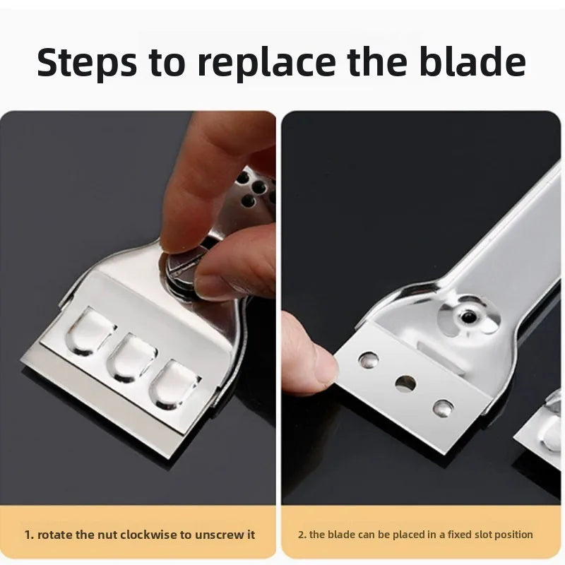 Stainless Steel Hob Scraper Glass&Ceramic Scraper Replacement