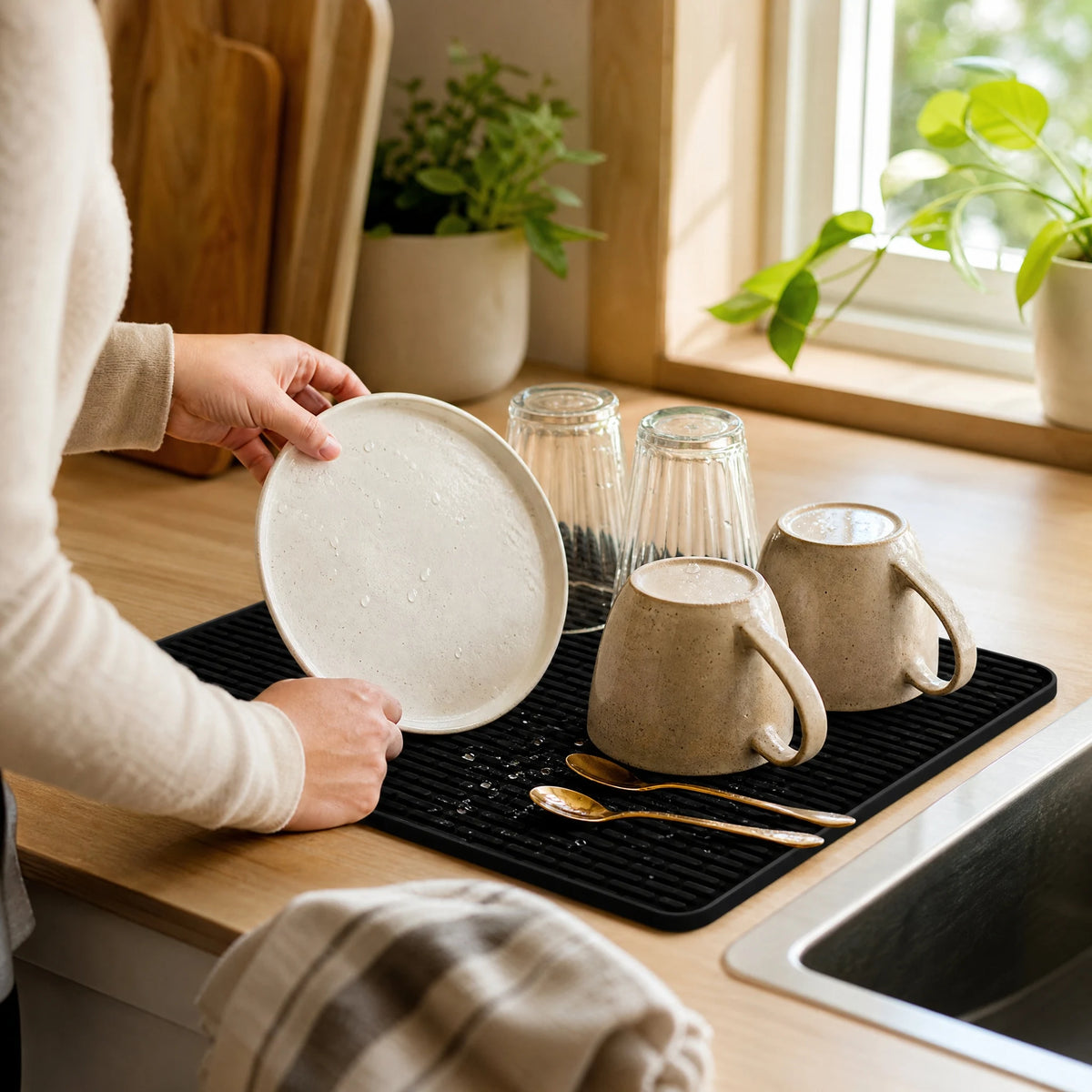 Thickened Stove Cover Silicone Stove Mat Oven Cover