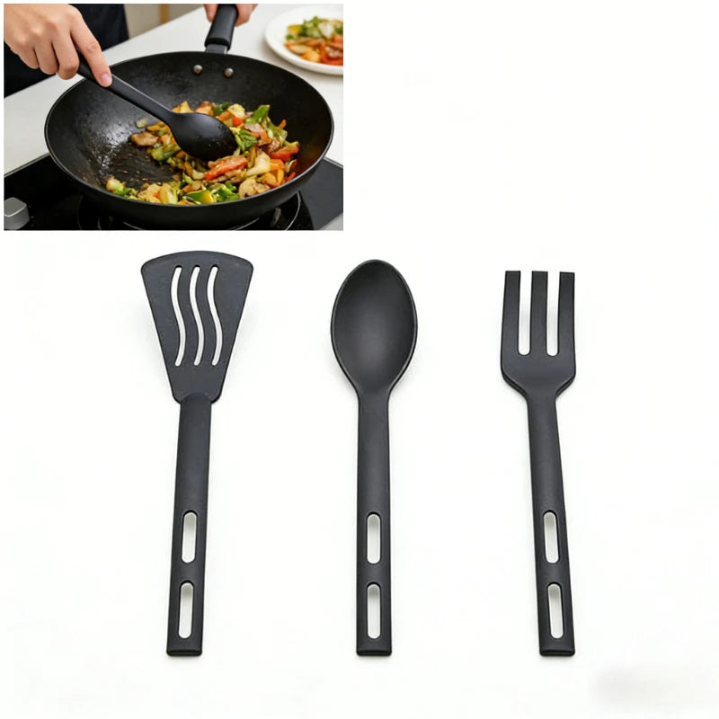Cooking 3pcs Mini Nylon Utensils Spoon Fork Cooking
