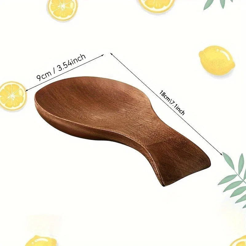 1pc Elegant Wooden Spoon Chopstick Holder Organizer Soup
