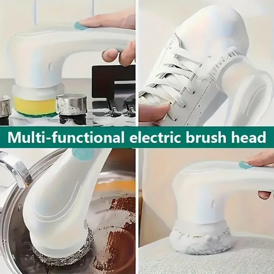 Electric Spin Scrubber Power Shower Scrubber Bathroom Tile