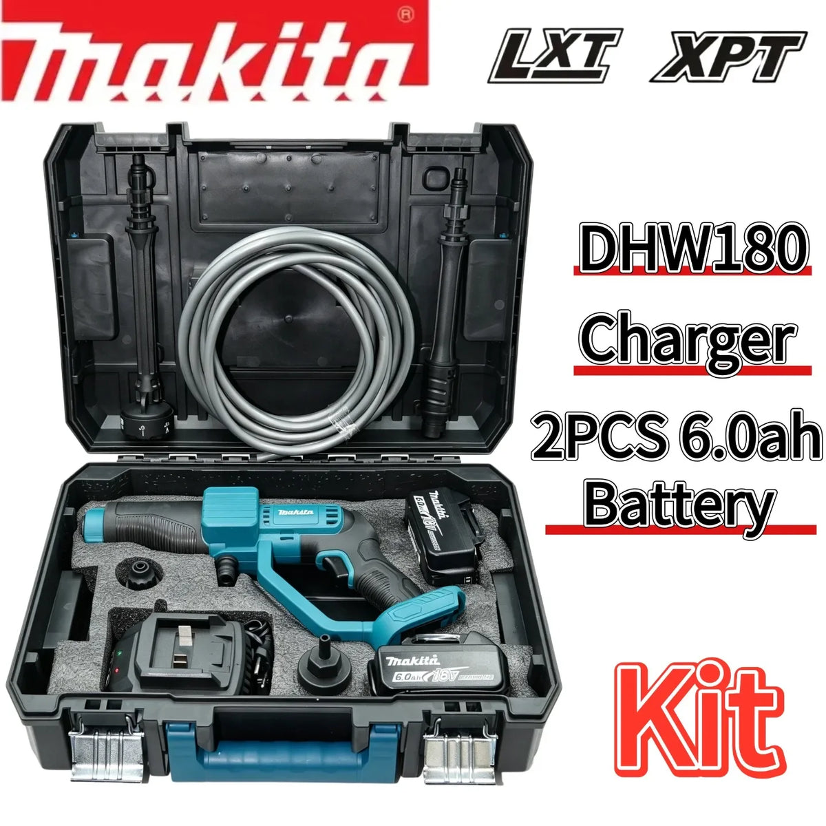Makita Dhw180 Cleaning Machine Lithium Battery 18v Car