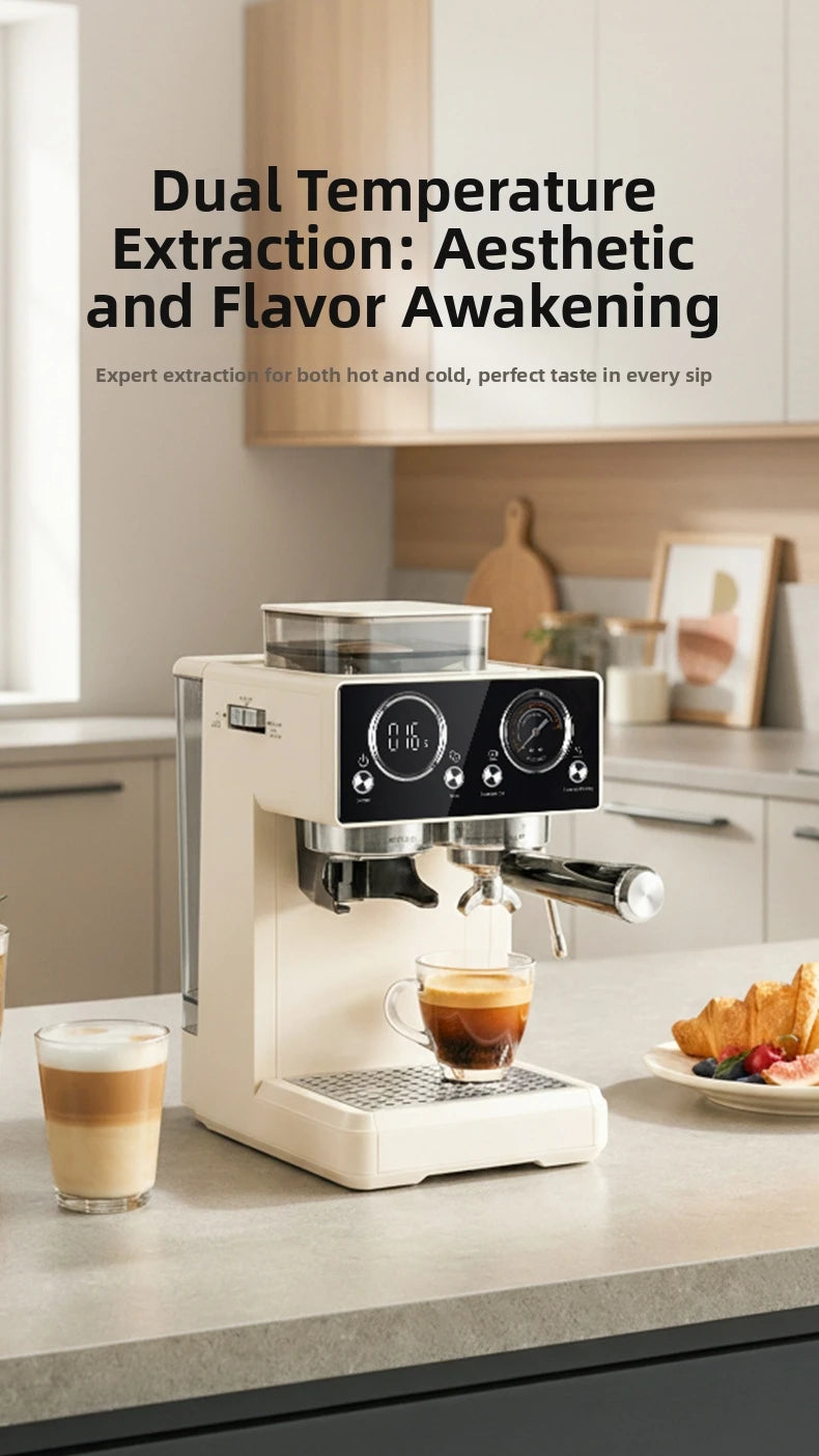 20bar Semi-Auto Espresso Machine Smart Touch Control Built-In