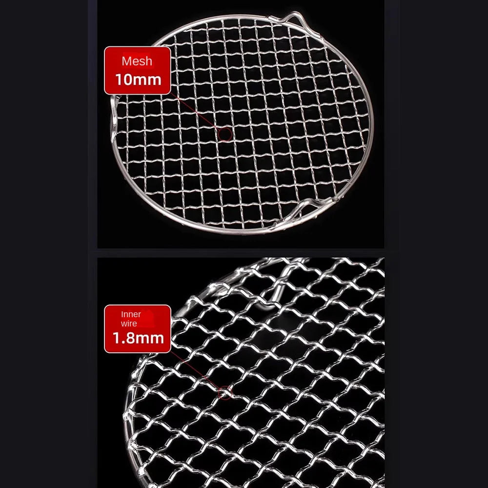 Round Air Fryer Rack Stackable Stainless Steel Grid