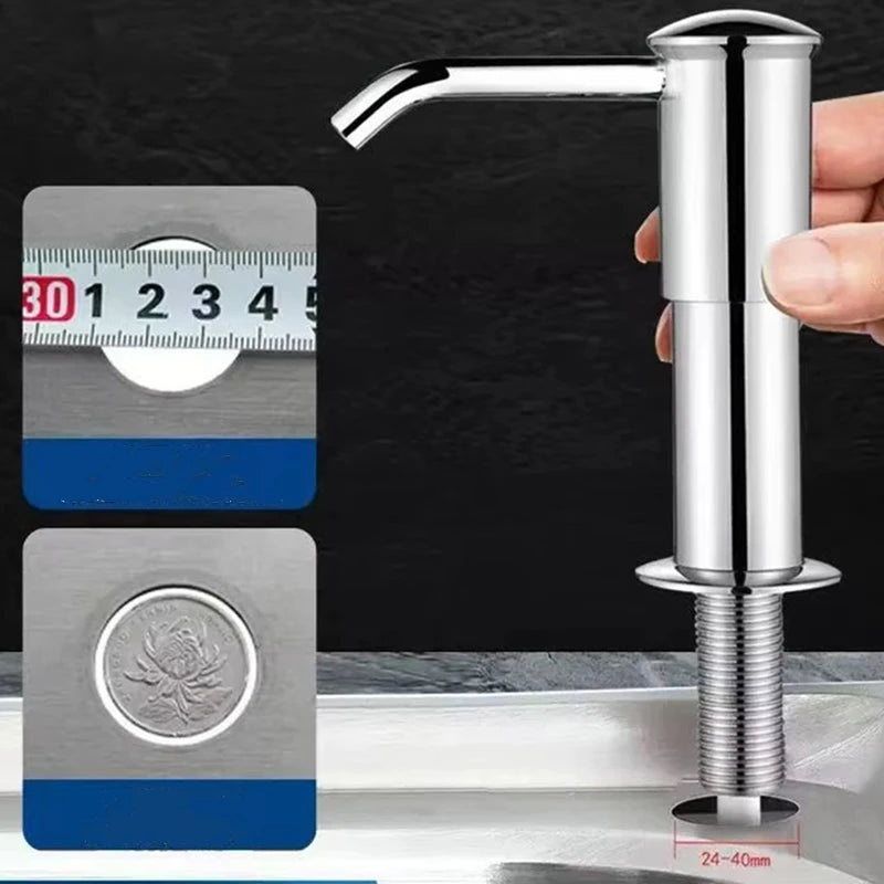 Counrtertop Dishes Dispenser Extention Tube Hand Press Soap