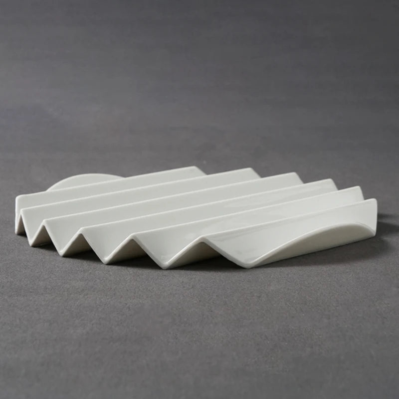 Ceramic Partition Dessert Plate Dish-Setting Of Supramolecular