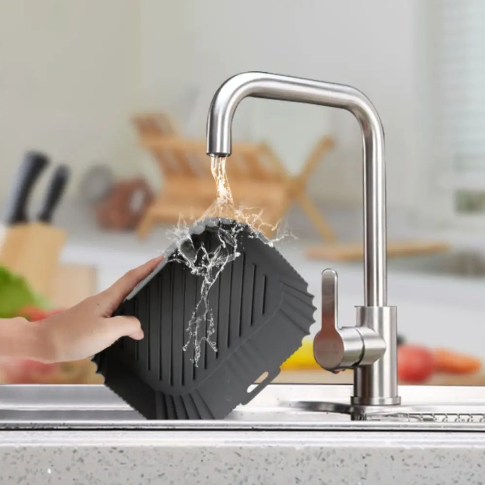 Large Size Silicone Airfryer Basket Liners Square Shape