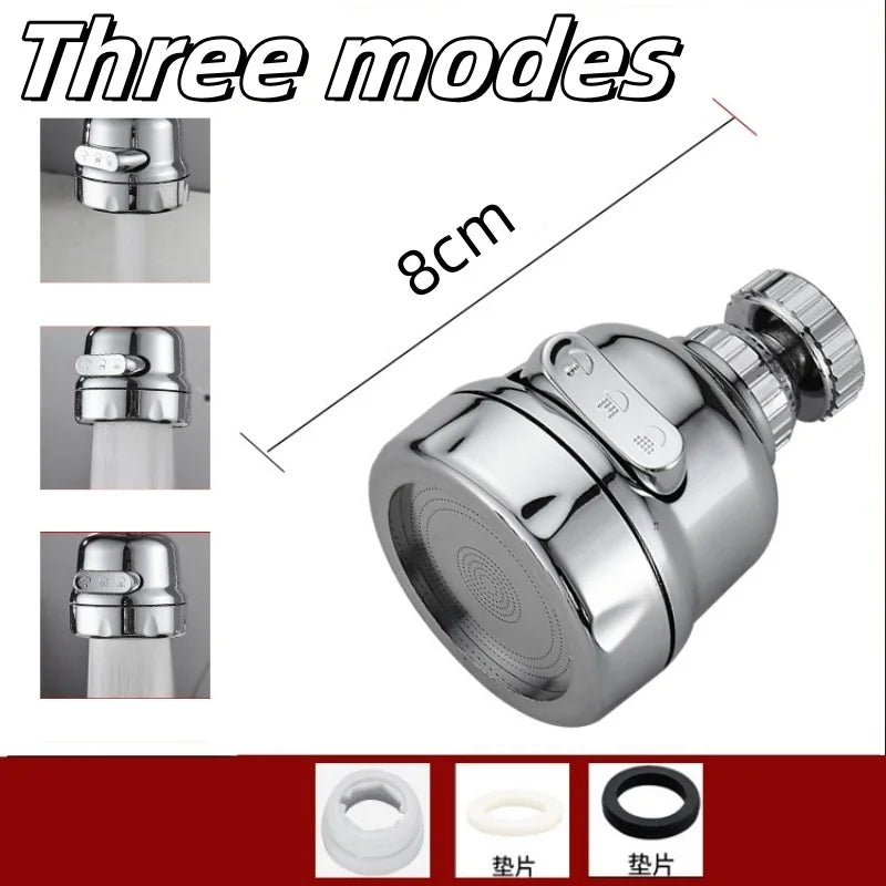 2/3 Modes Sink Faucet 360 Rotation Filter Extension