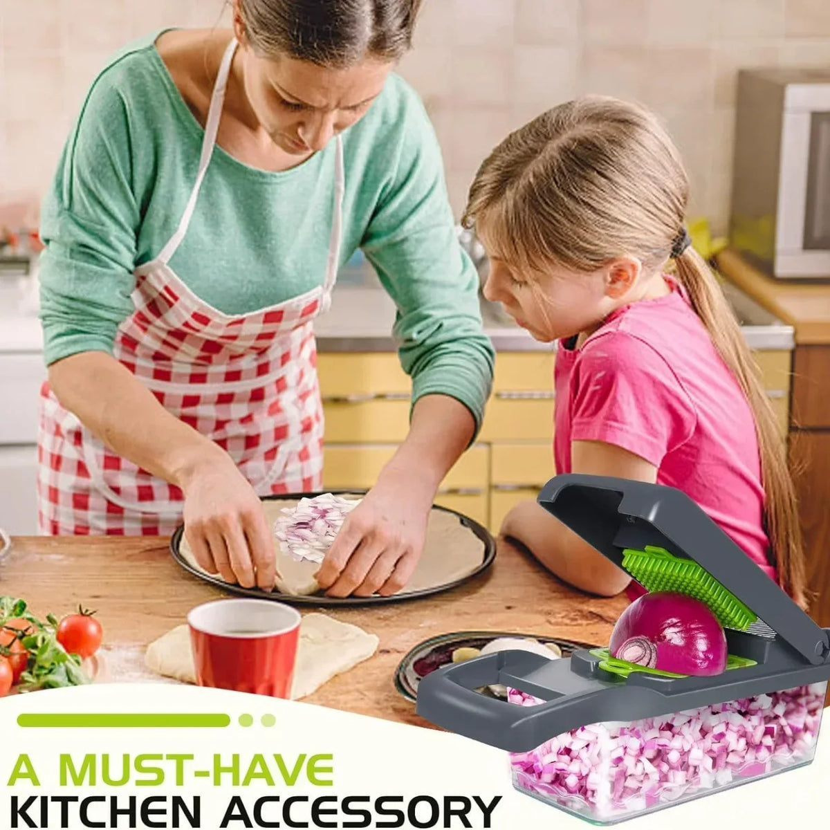 Vegetable Cutter 5-In-1 Food Chopper Tomato Carrot Cheese