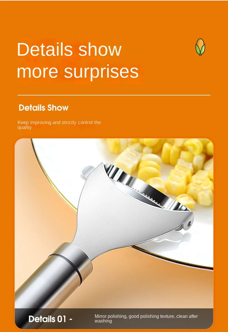 Stainless Steel Corn Stripper Peeler Cob Cutter Thresher