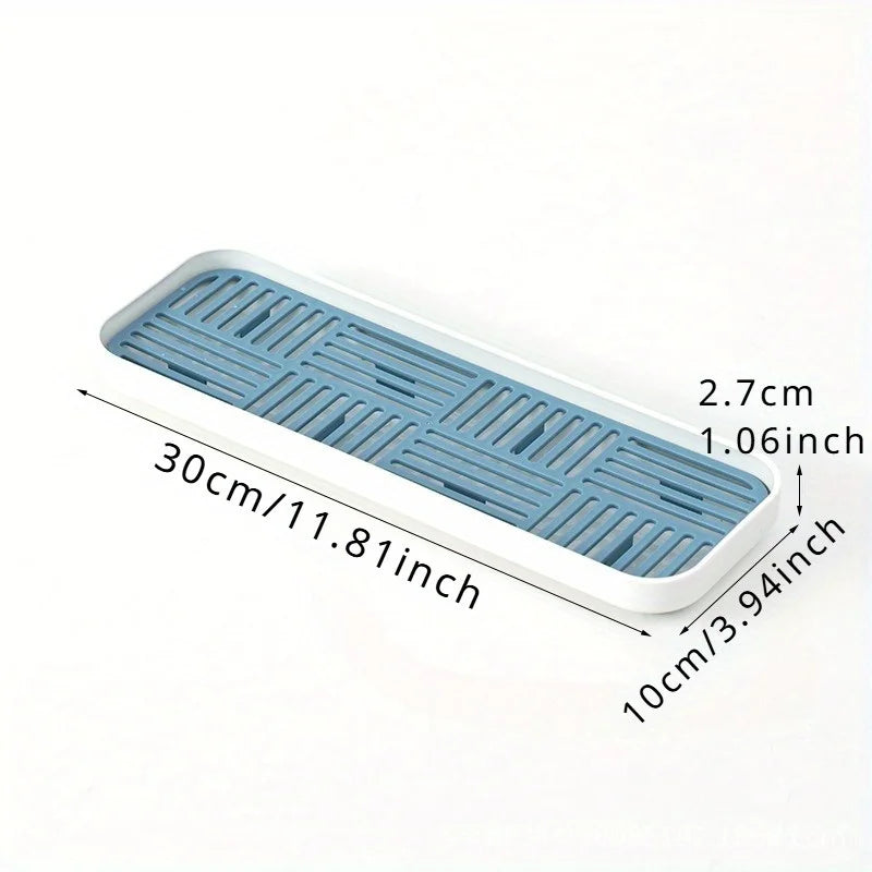 Sink Organizer Drain Tray Sponge Holder Cutlery Drainer