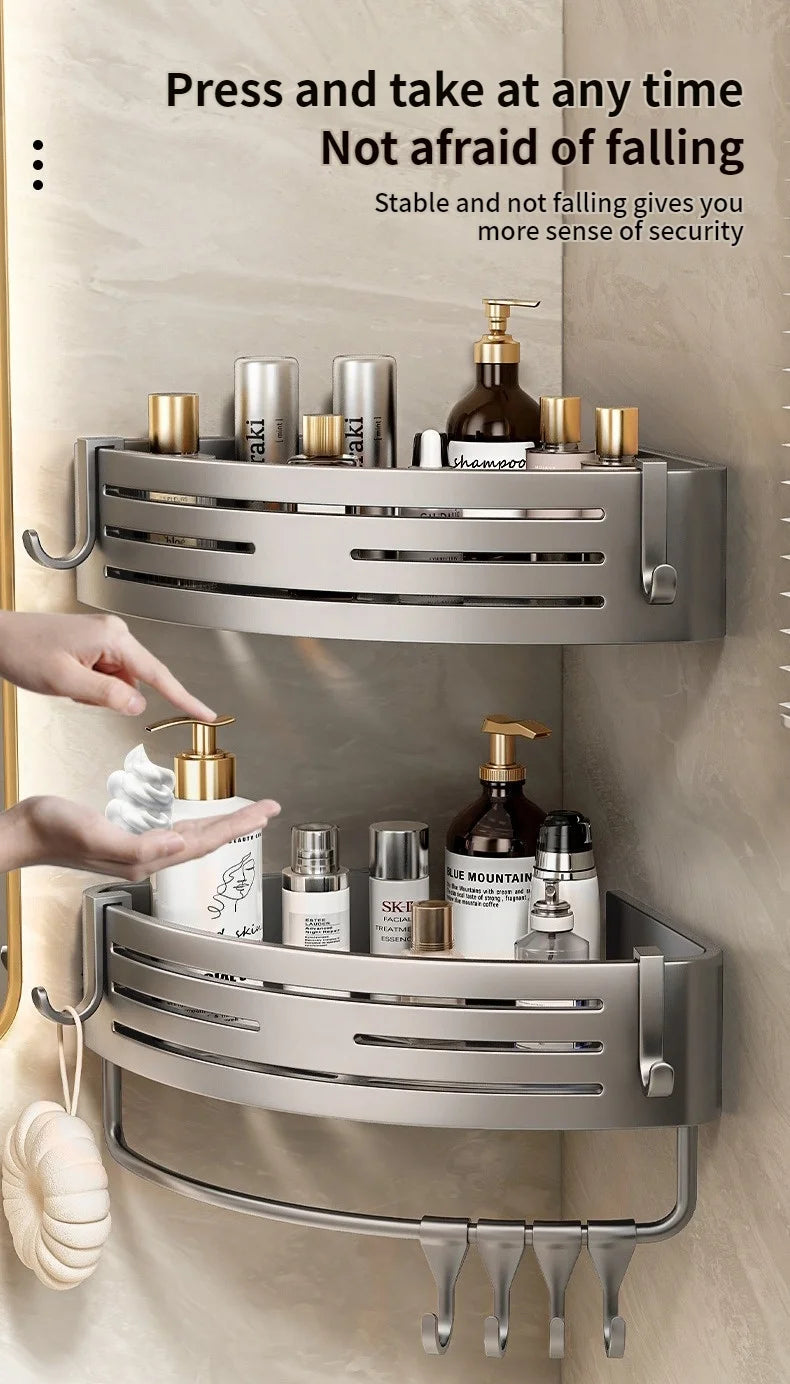 No Need To Drill Wall Installation Aluminum Bathroom