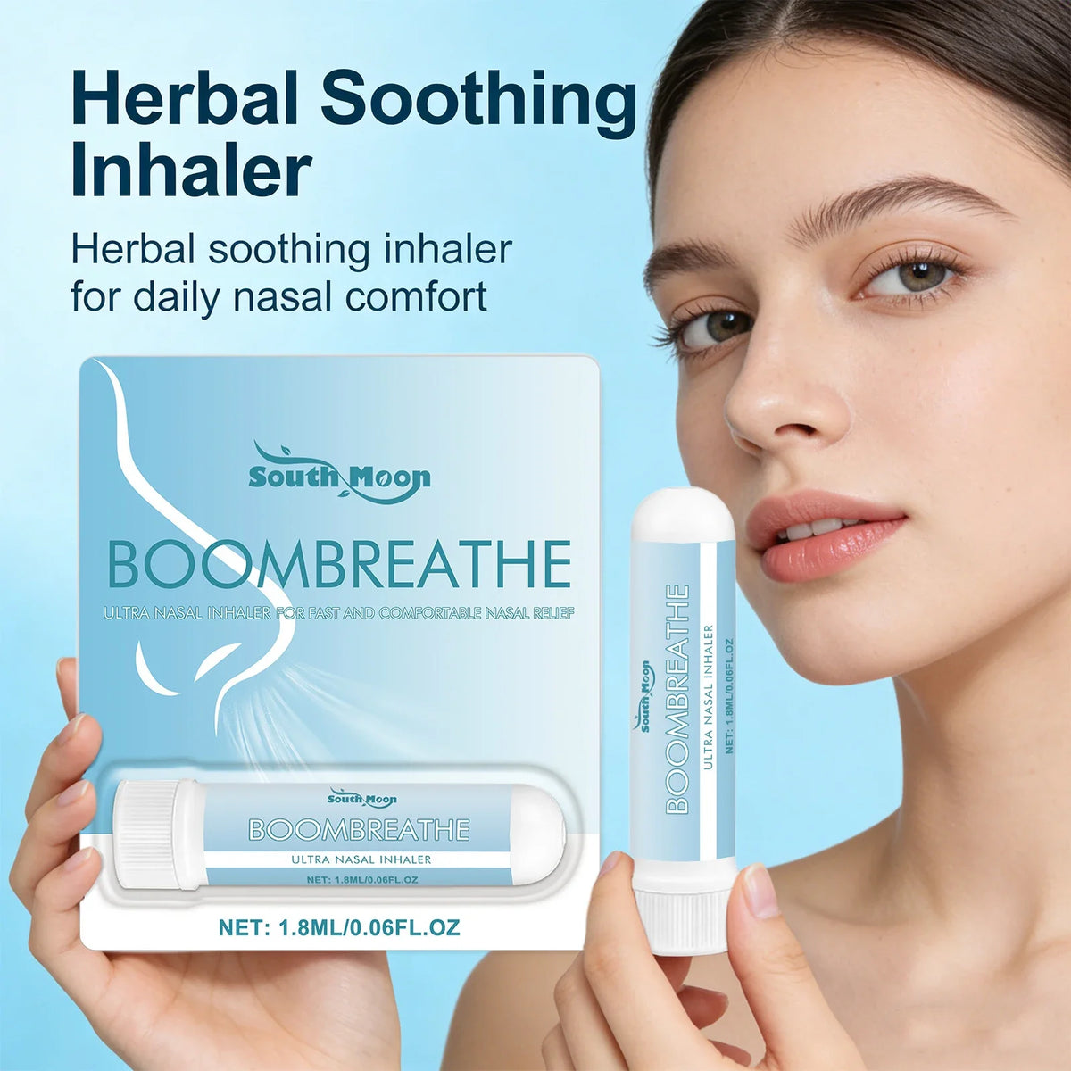 Herbal Soothing Inhaler Cleaning Nasal Improve Discomfort Gentle