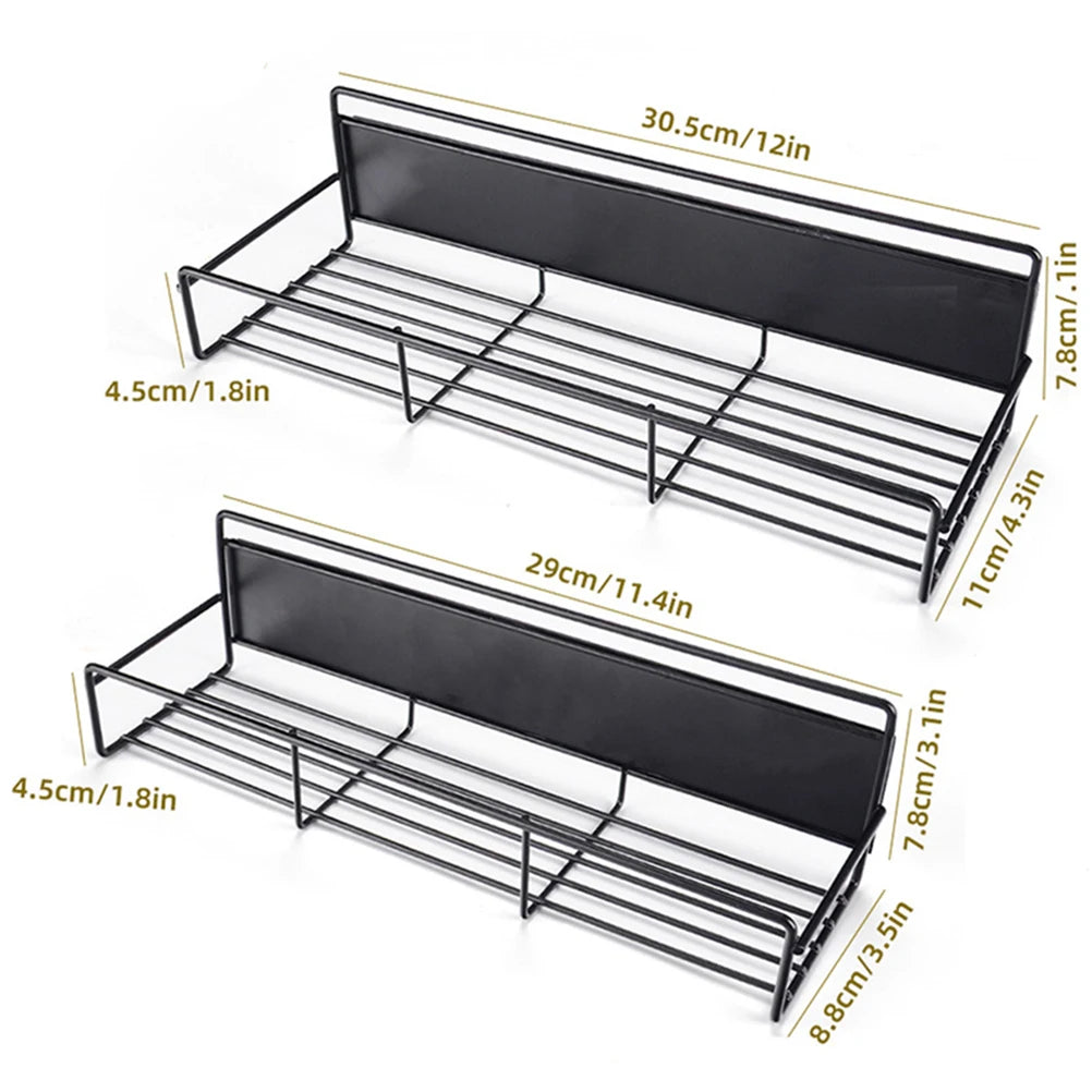 Magnetic Spice Rack Refrigerator Magnetic Shelf 2pcs Spice