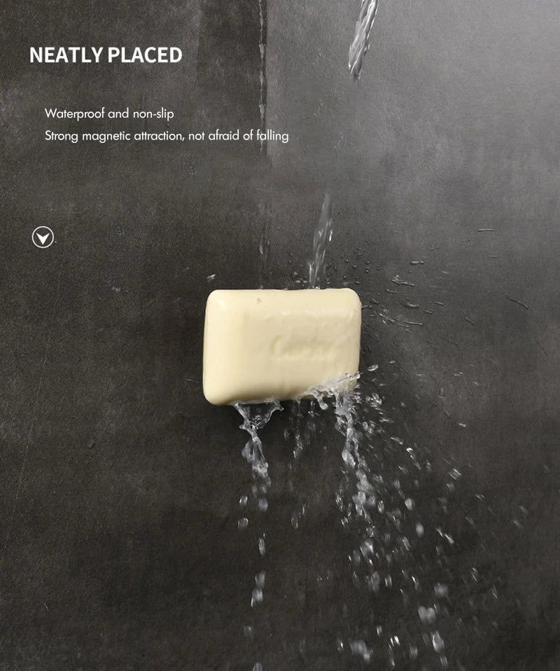 Magnetic Soap Holder Soap Organizer Bathroom Magnet Soap