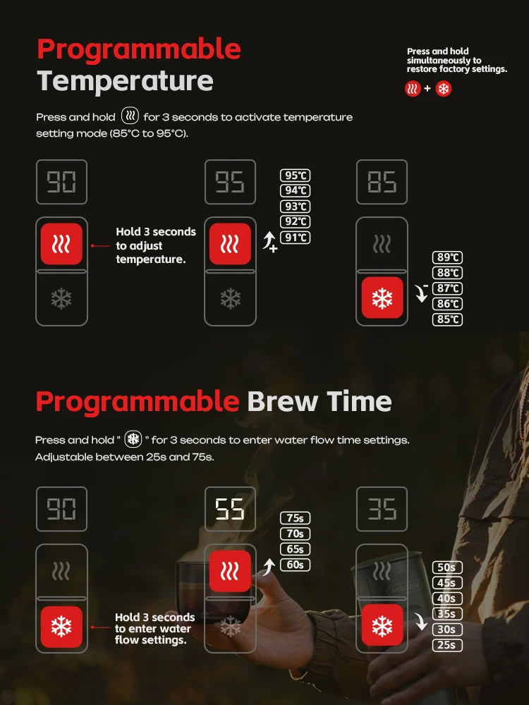 Hibrew H4c Espresso Coffee Machine 3in1 Travel Coffee