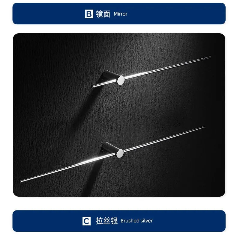 40/50/60/70/80cm Movable Towel Rack Bath Towel Holder Wall