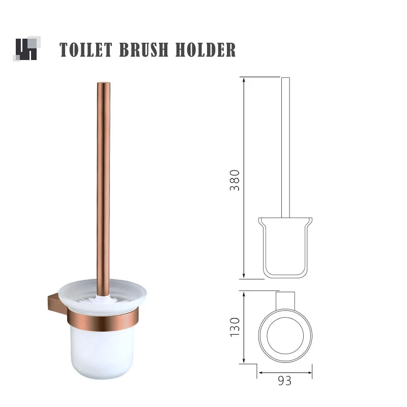 Brushed Rose Gold Storage Rack Towel Bar Tissue