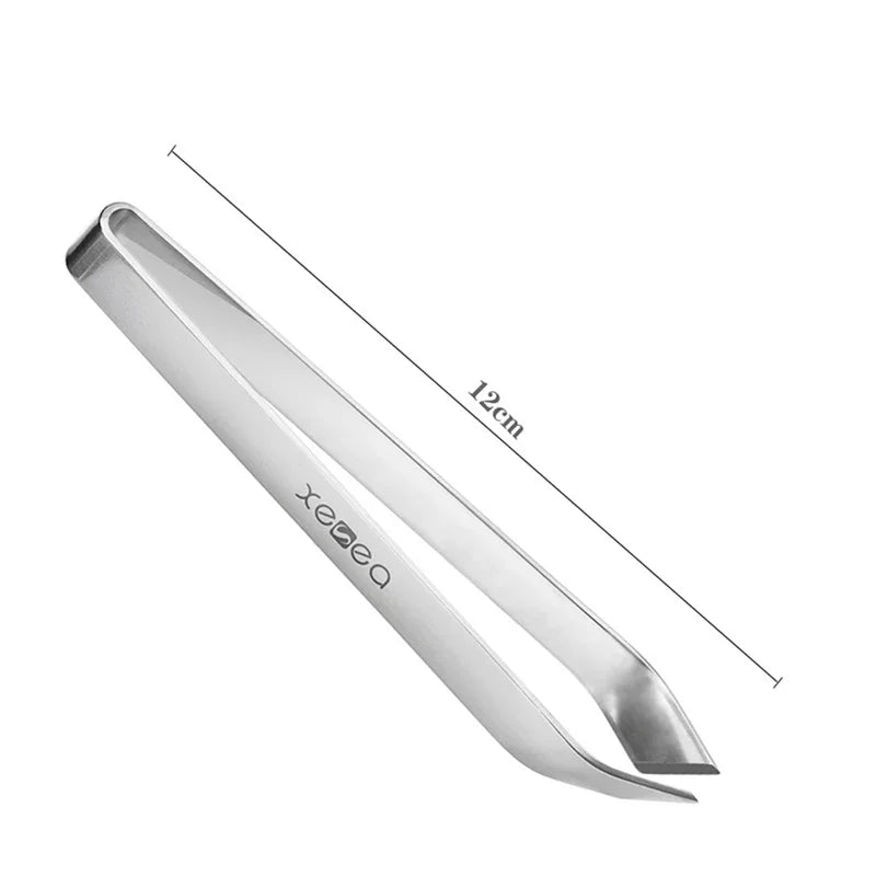 Pc Stainless Steel Fish Bone Tweezers Pincer Clip