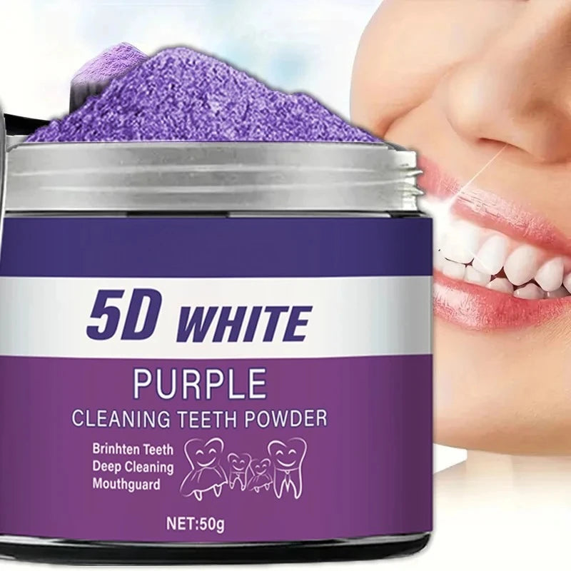 Purple Teeth Whitening Powder 50g - Deep Cleaning