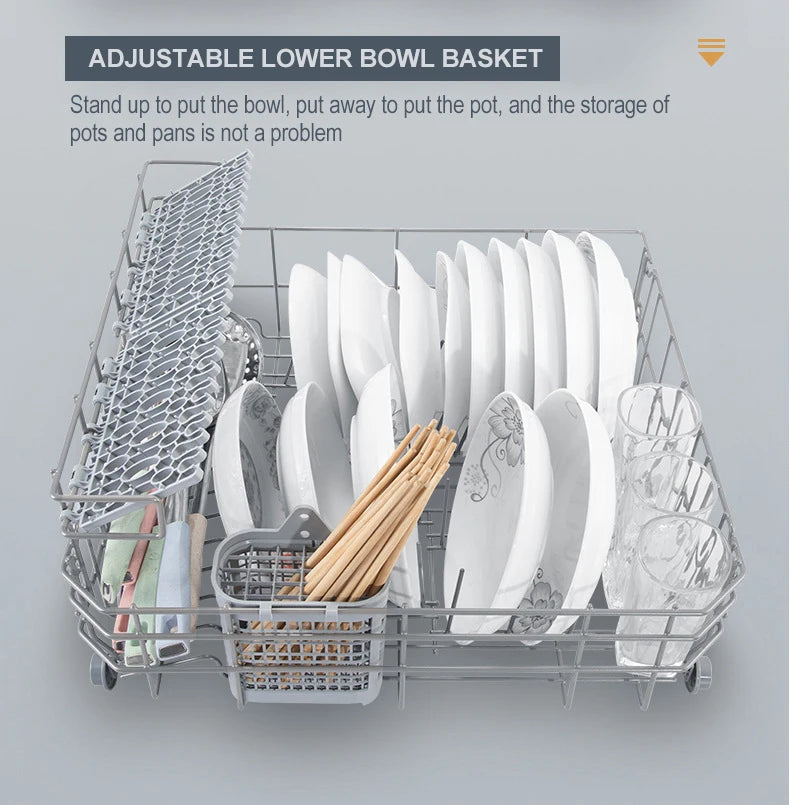 12 Sets Of Built-In Dishwashers Large Capacity Stainless