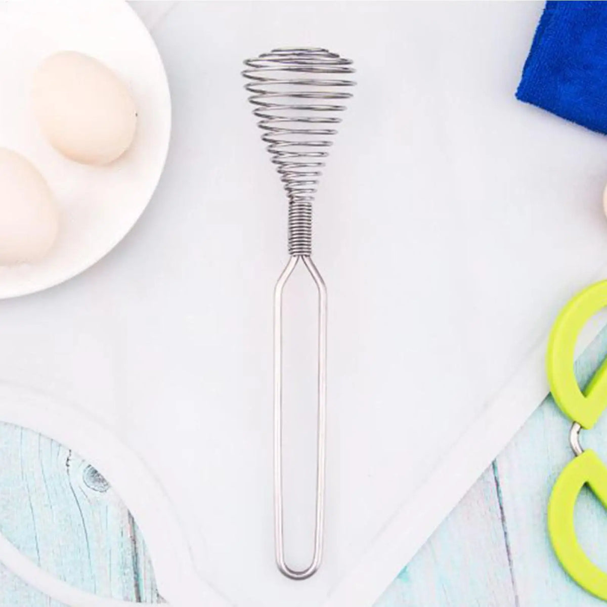 Egg Whisk Spring Coil Whisk Hand Stirrer Handheld