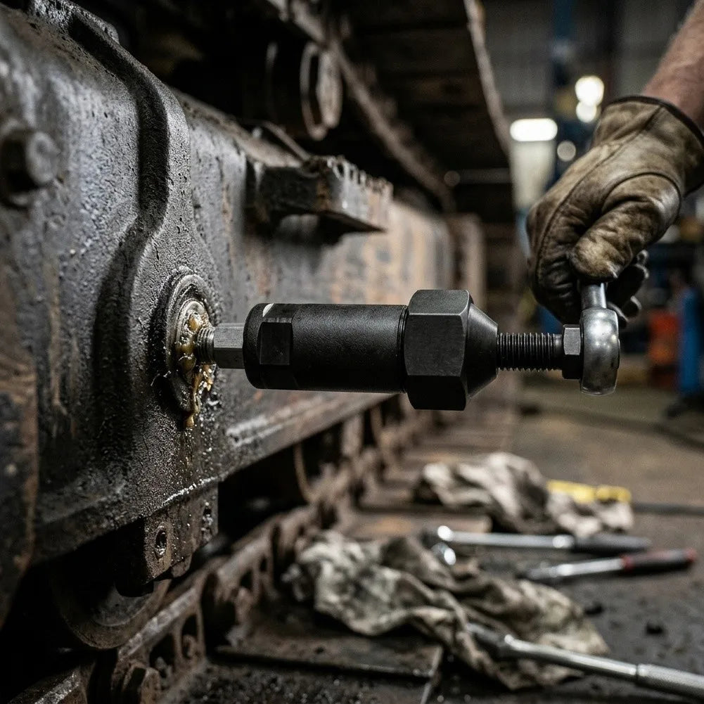 Grease Fitting Cleaner Use In Construction Agriculture