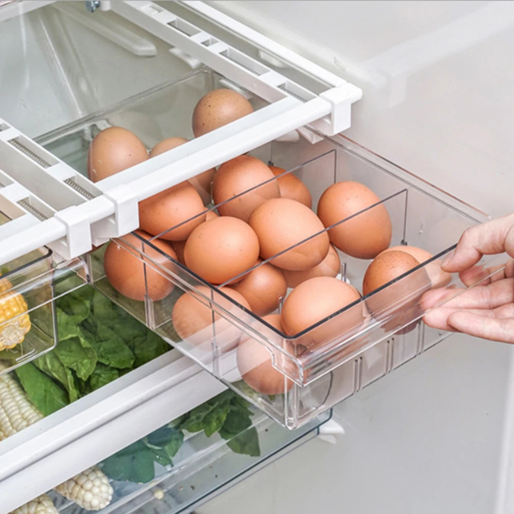 Refrigerator Organizer Storage Box Food Container Plastic