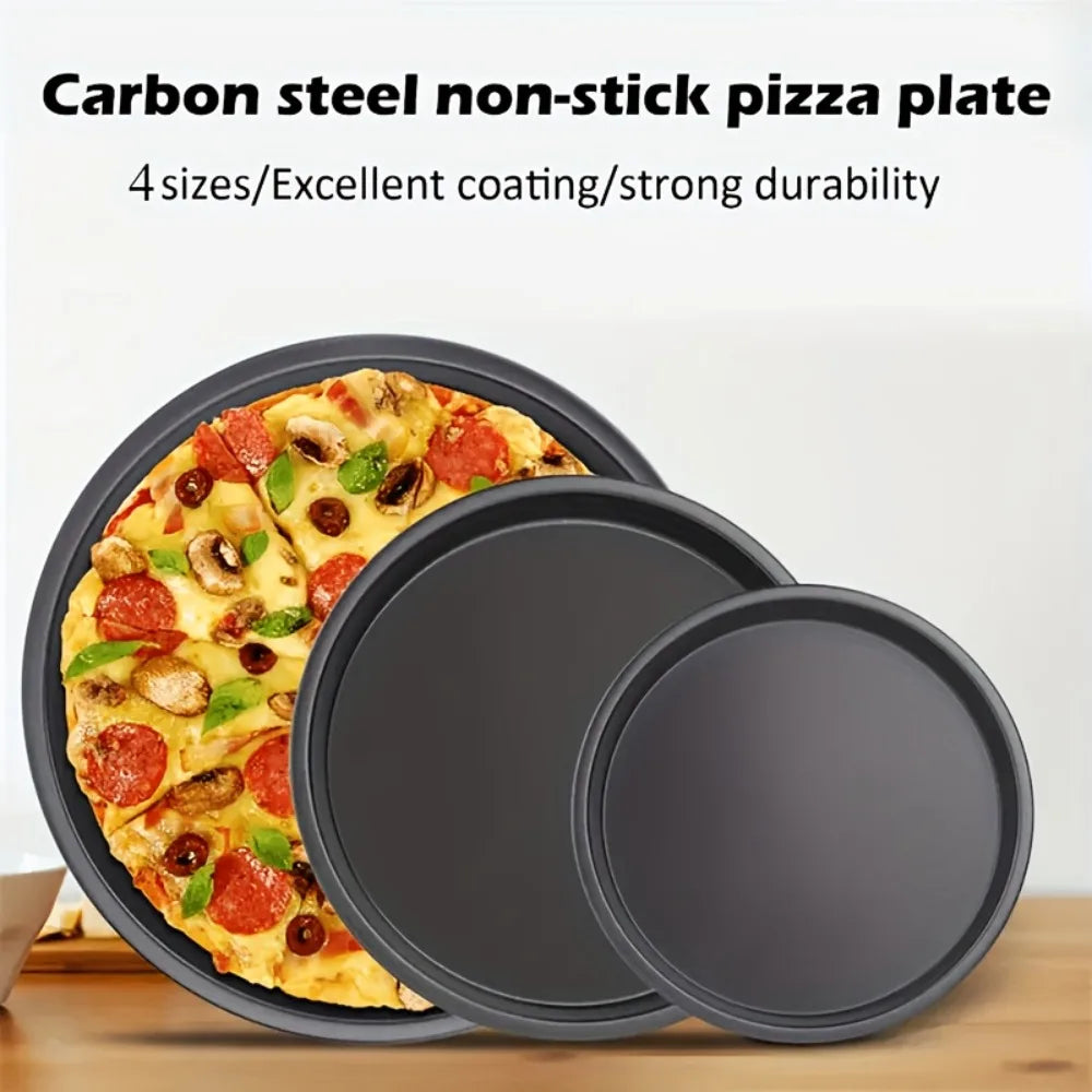 Nonstick Pizza Pan Carbon Steel Round Baking Tray