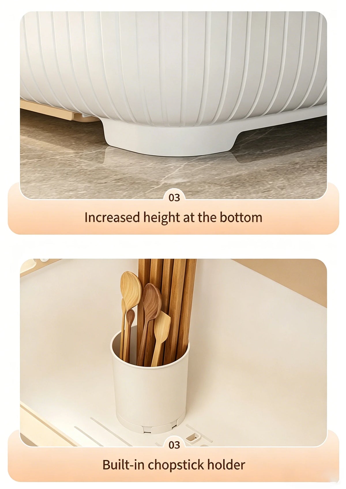 Dish Rack Protective Cover - Space-Saving Dust-Proof Storage