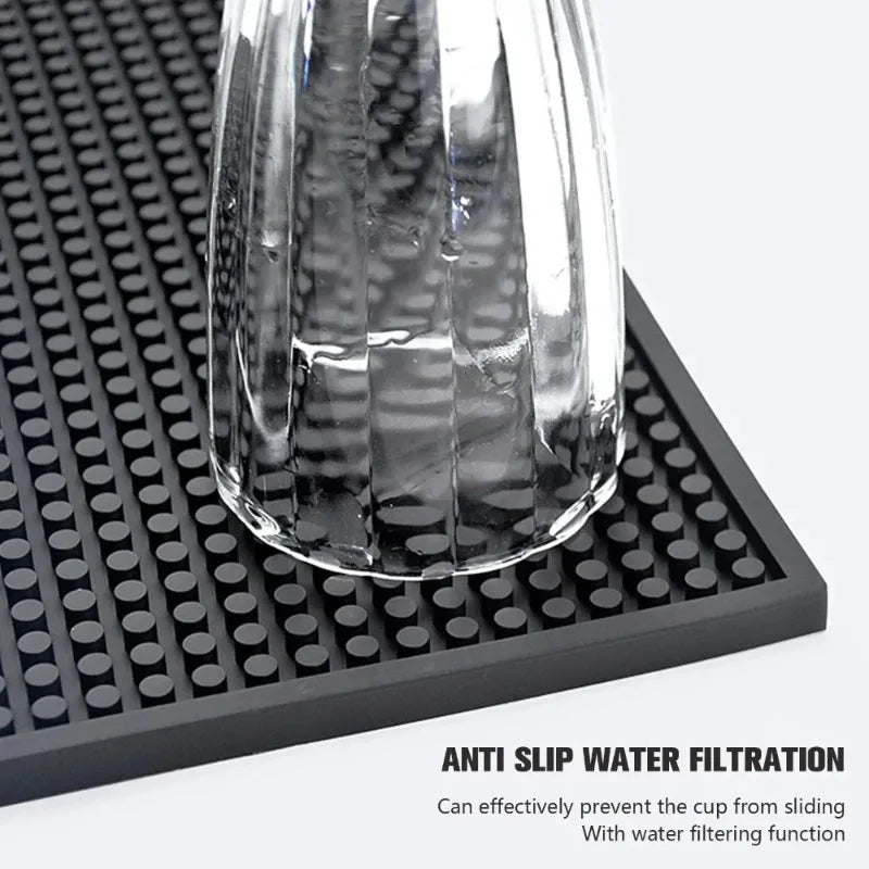 Bar Mat Rubber Dish Drying Mat Countertop Non